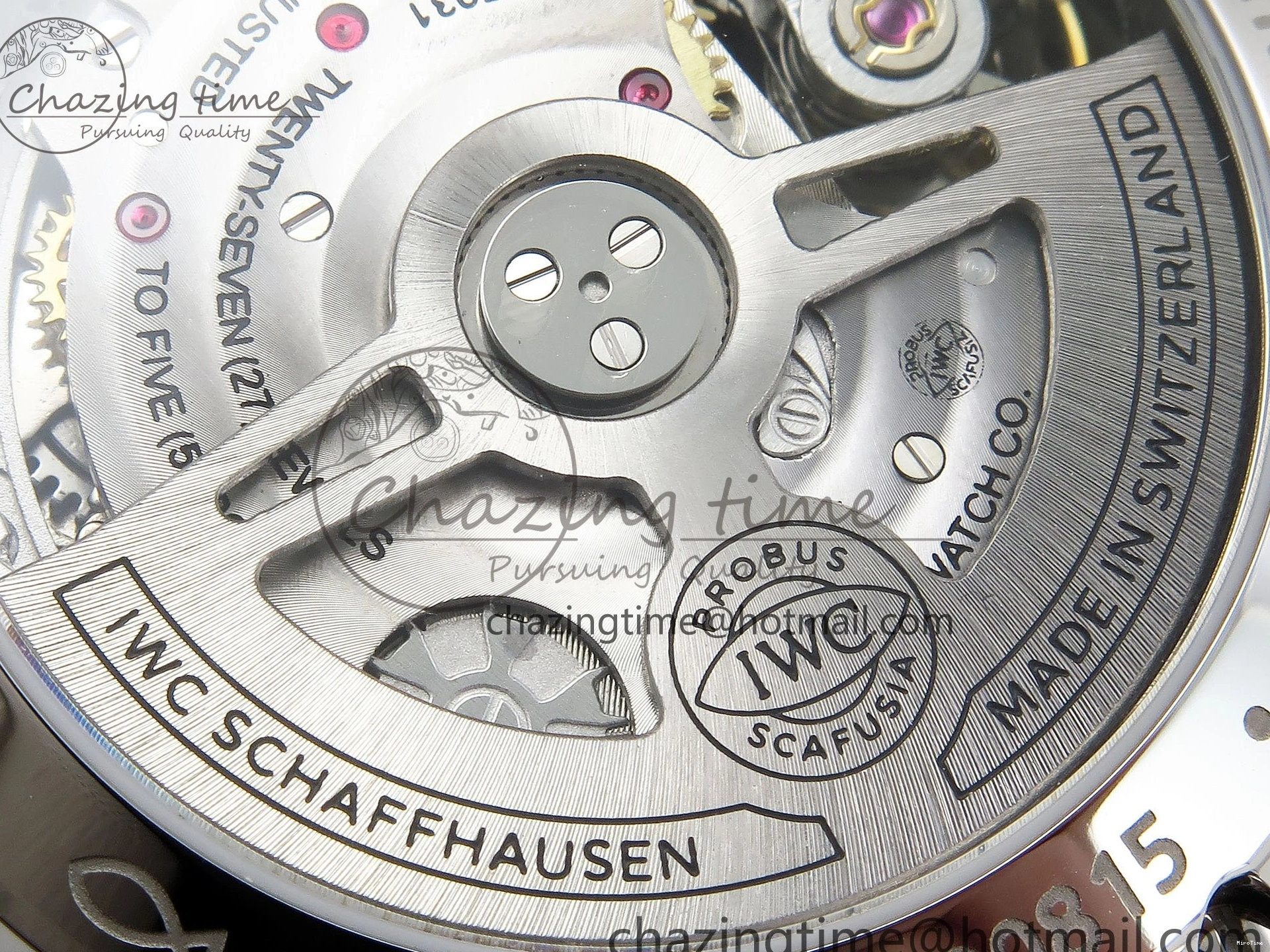 MIROTIME 0211 Casual Portuguese Chrono IW3716 Z+F 1:1 Best Edition White Dial on Blue Rubber Strap A 7016